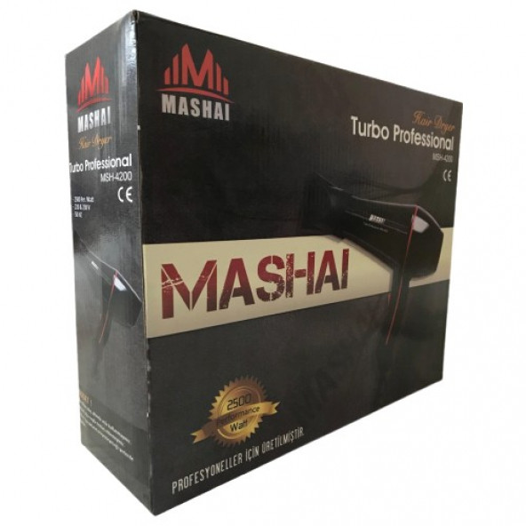Mashai Turbo Professional Fön ve Saç Kurutma Makinesi 2500 Watt MSH-4200 Mashai ürün görseli 1