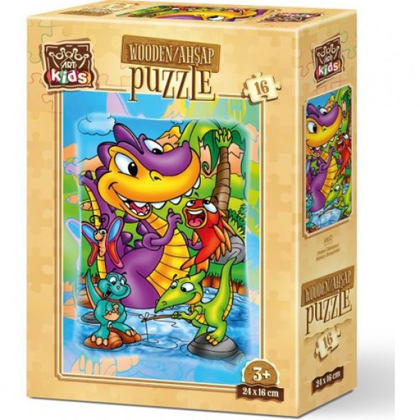 Art Puzzle 16 Parça Balıkçı Dinazorlar 5857 ürün görseli 1