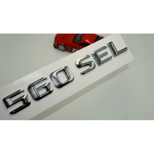 Benz 560 SEL Bagaj Krom Metal 3M 3D Yazı Logo ürün görseli 1