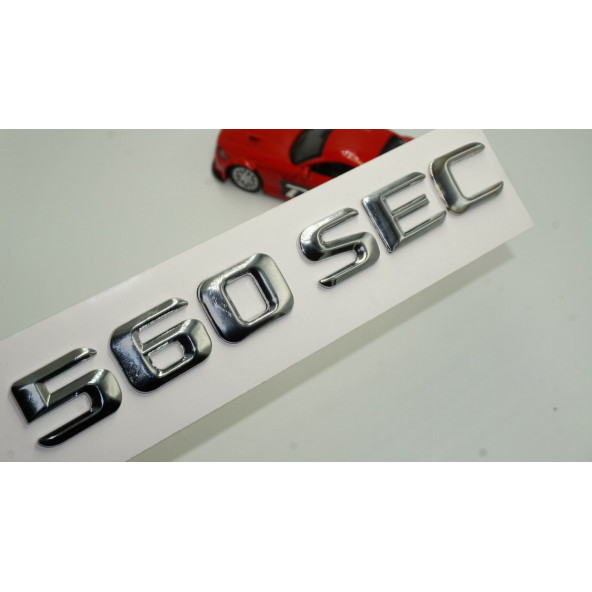 Benz 560 SEC Bagaj Krom Metal 3M 3D Yazı Logo ürün görseli 1