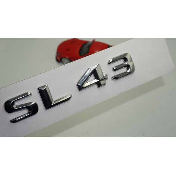 Benz SL 43 Bagaj Krom Metal 3M 3D Yazı Logo ürün görseli 1