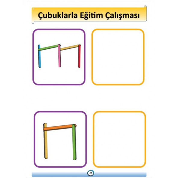 Okul Öncesi Çubuklarla Aktivite Eğitim Seti - Resim 4