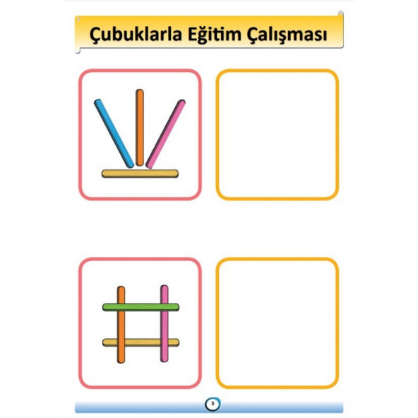 Okul Öncesi Çubuklarla Aktivite Eğitim Seti - Resim 5