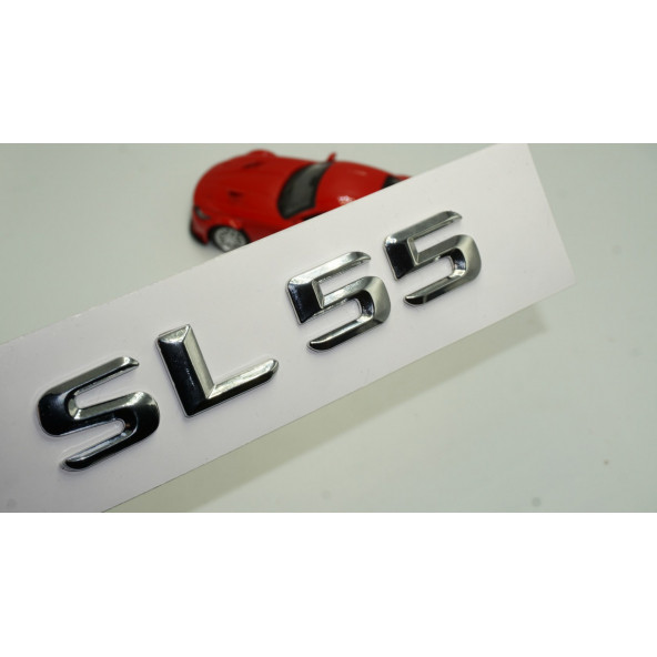 Benz SL 55 Bagaj Krom Metal 3M 3D Yazı Logo ürün görseli 1