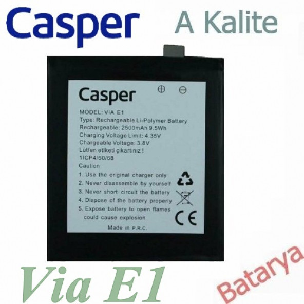 Casper Via E1 Batarya 1ICP4/60/68 Uyumlu Yedek Batarya ürün görseli 1