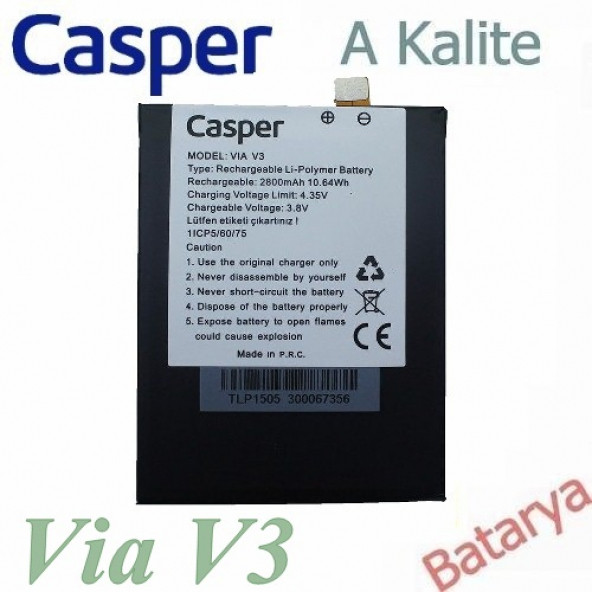 Casper Via V3 Batarya 1ICP5/60/75 Uyumlu Yedek Batarya ürün görseli 1
