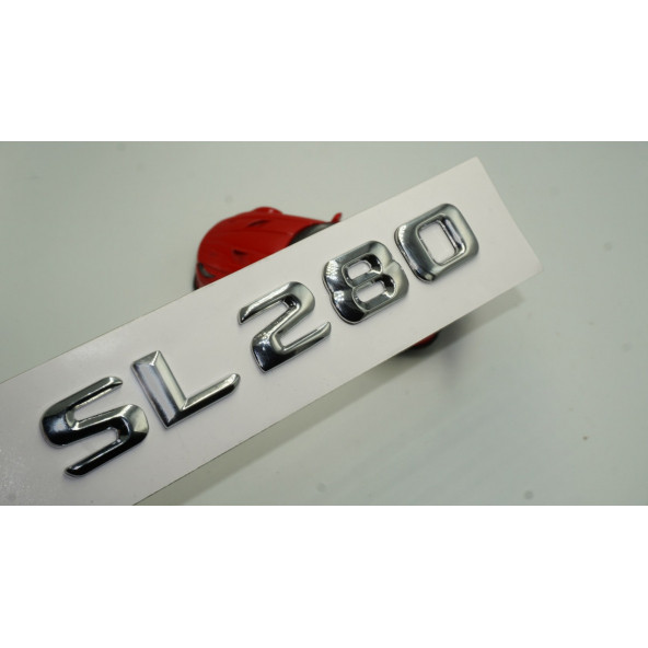 Benz SL 280 Bagaj Krom Metal 3M 3D Yazı Logo ürün görseli 1