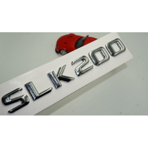 Benz SLK 200 Bagaj Krom Metal 3M 3D Yazı Logo ürün görseli 1