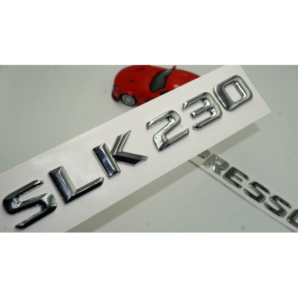 Benz SLK 230 Kompressor Bagaj Krom Metal 3M 3D Yazı Logo ürün görseli 1