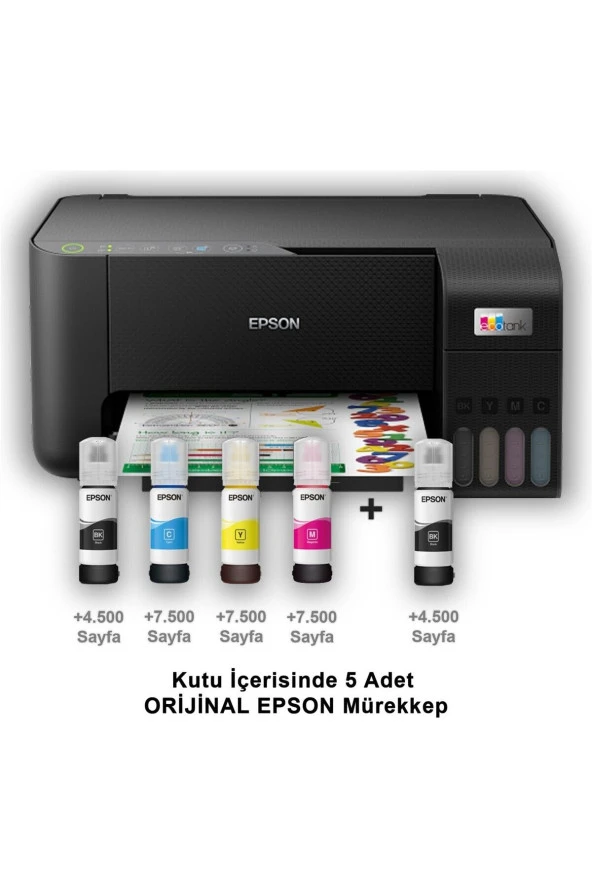 L3250 Tanklı Yazıcı/tar/fot/wifi Direct ürün görseli 1