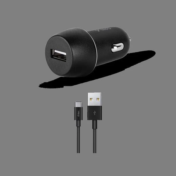 Ttec SmartCharger 2.1A Araç Şarj Aleti ve Type-C Kablo Siyah - 2CKS20CS ürün görseli 1