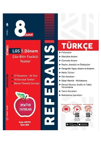 Newton Referans LGS 1.Dönem Türkçe ÇÖz Bitir Fasikül Testler ürün görseli 1