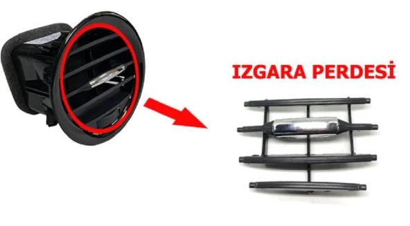 Opel Corsa D Kalorifer Havalandırma Muzulu Izgara Perdesi Nikelajlı ürün görseli 1