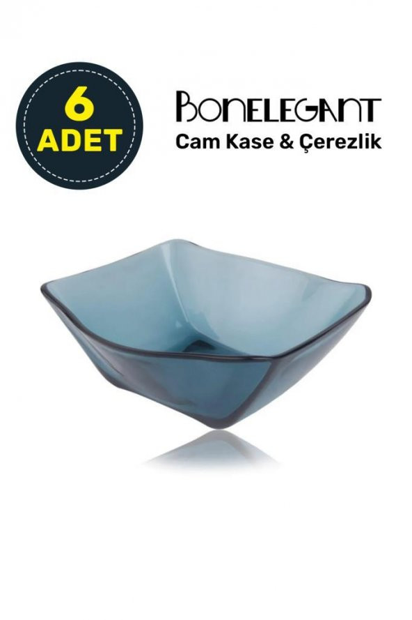 Bonelegant 6 Parça Lacivert Cam Kase&Çerezlik ürün görseli 1