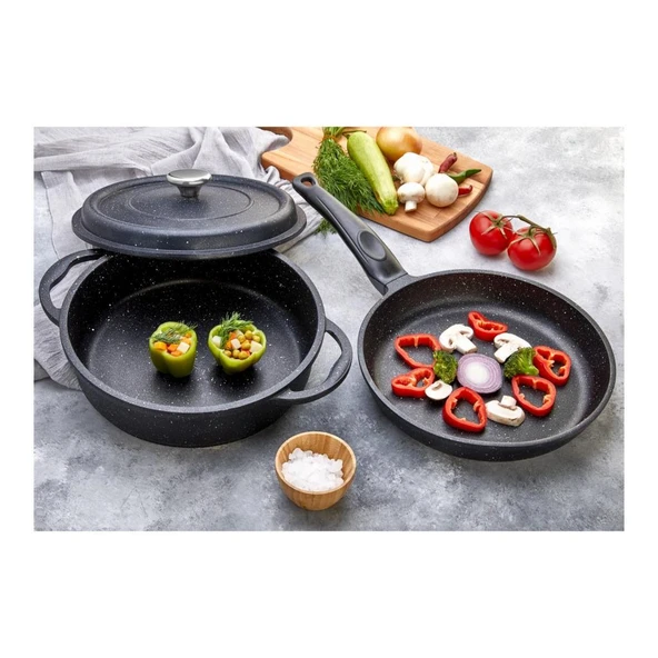 POLO CHEF FOCUS TENCERE TAVA SETİ 26 CM ürün görseli 1