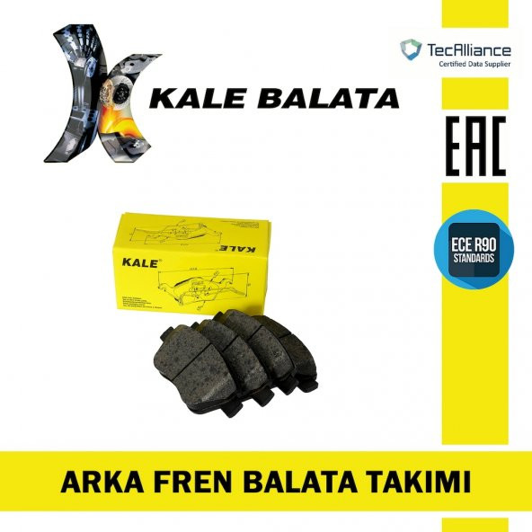 Nissan Qashqai 2013-2019 Kale Arka Fren Balatası ürün görseli 1