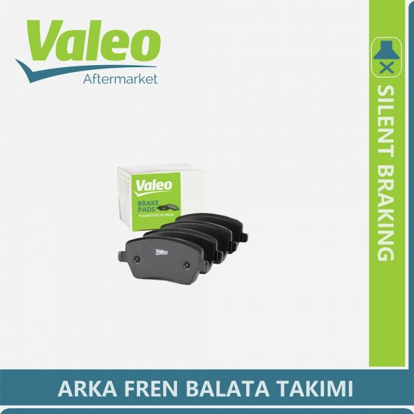 VW Polo 6 2017-2020 Valeo Arka Fren Balatası ürün görseli 1