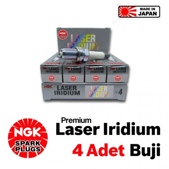Mercedes C 200 Kompressor 2000-2007 NGK İridyum Buji 4 Ad JAPAN ürün görseli 1