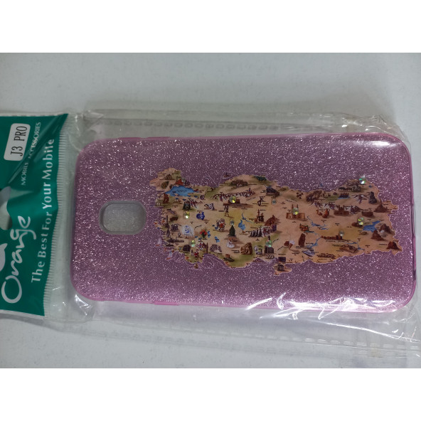 ASLANTİC SAMSUNG J3 PRO SİMLİ TAŞLI KILIF ürün görseli 1