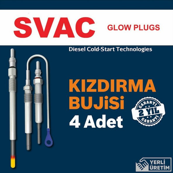 Mercedes Sprinter 312D 2.9 SVAC Kızdırma Bujisi 1995-2000 4 ADET ürün görseli 1