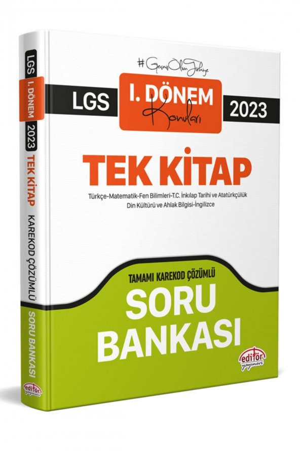 2023 Lgs 1. Dönem Tüm Dersler Soru Bankası (karekod Çözümlü) ürün görseli 1