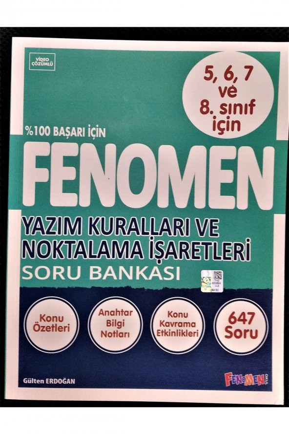 5, 6, 7. Sınıf Lgs Yazım Kuralları Ve Noktalama Işaretleri Soru Bankası ürün görseli 1