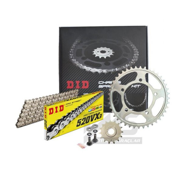 Did-Jt 2013-2016 Ducati Panigale 899 Uyumlu Zincir Dişli Set Silver (Gümüş) Renk ürün görseli 1