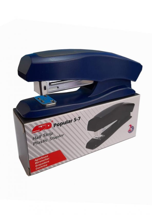 Zımba Makinesi Mavi 24/6 S-60 1 Paket Büro Ofis Büyük Zımba Makinası ürün görseli 1