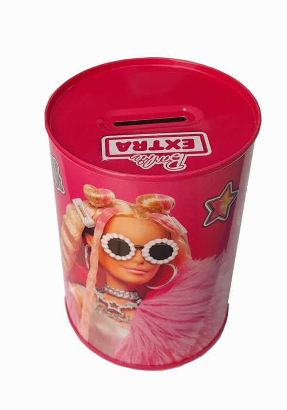 Barbie Metal Kumbara Orta Boy Orjinal Lisanslı 1 Adet Barbi Kumbara Teneke Sweet ürün görseli 1