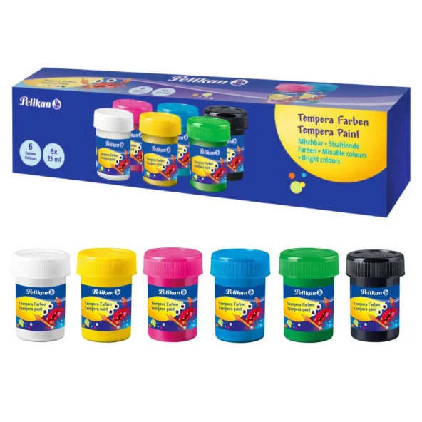 Pelikan Guaj Boya 6 Renk 6 x 25 ML Guaj Boya ürün görseli 1