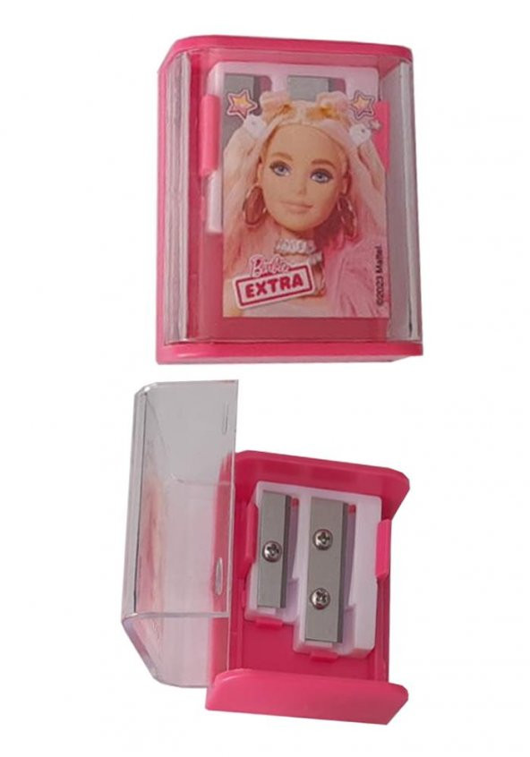 Barbie Kalemtraş İki Bıçaklı 1 Adet Barbi Kalemtraş Lisanslı Orjinal Kalemtraş Kız ürün görseli 1