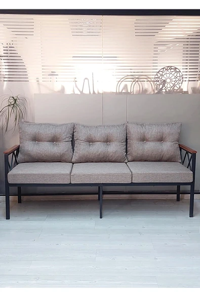 adımshops Safir 3'lü Bahçe,balkon,teras,cafe,çay Seti,oturma Grubu,koltuk Takımı ürün görseli 1