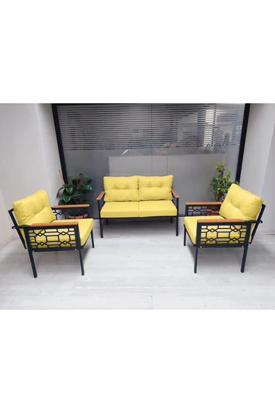 adımshops İnci Balkon-bahçe-ofis-kafe- Çay Seti-koltuk Oturma Takımı-oturma Grubu Çstakımlazer ürün görseli 1