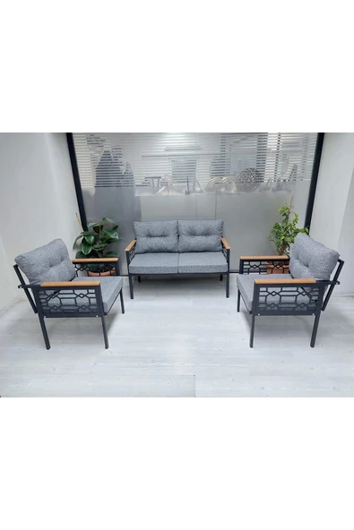 adımshops İnci Balkon-bahçe-kafe Çay Seti Koltuk Oturma Takımı-oturma Grubu ürün görseli 1