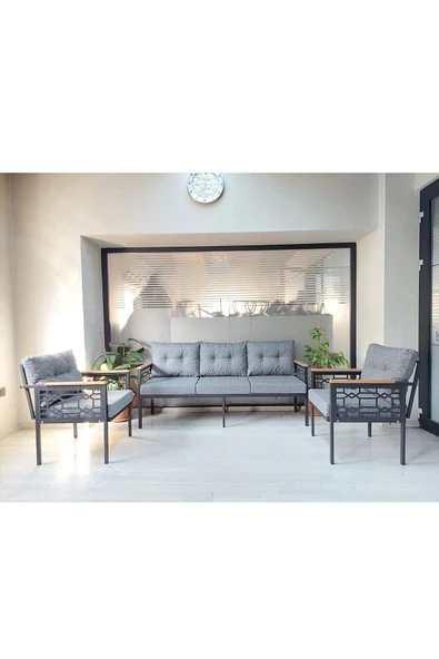 adımshops İnci Balkon-bahçe-kafe Çay Seti Koltuk Oturma Takımı-oturma Grubu Çstakımlazer ürün görseli 1
