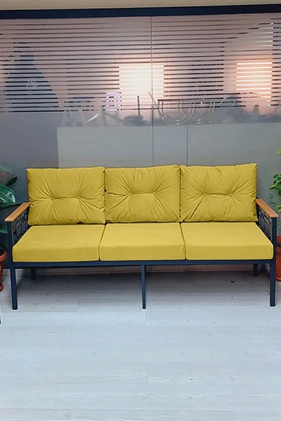 adımshops İnci 3'lü Lazer Bahçe,balkon,teras,cafe,çay Seti,oturma Grubu,lazer Koltuk Takımı 3lütekliler ürün görseli 1