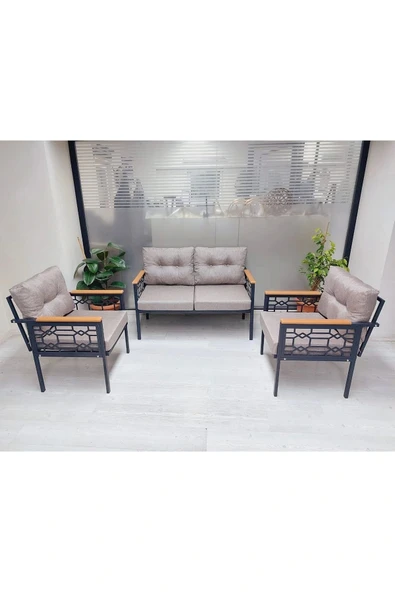 adımshops İnci Balkon-bahçe-kafe Çay Seti Koltuk Oturma Takımı-oturma Grubu ürün görseli 1