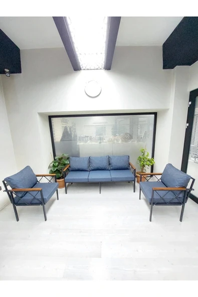adımshops Safir Balkon-bahçe-kafe Çay Seti Koltuk Oturma Takımı-oturma Grubu ürün görseli 1