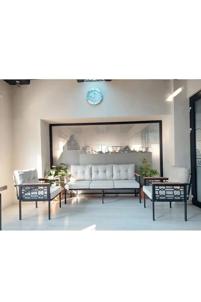 adımshops İnci Balkon-bahçe-kafe Çay Seti Koltuk Oturma Takımı-oturma Grubu Çstakımlazer ürün görseli 1