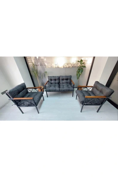 adımshops Balkon-bahçe-kafe Çay Seti Koltuk Oturma Takımı-oturma Grubu Miami ürün görseli 1