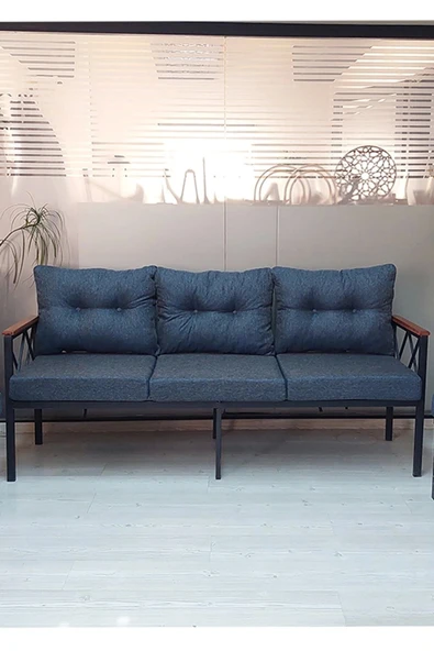 adımshops Safir 3'lü Bahçe,balkon,teras,cafe,çay Seti,oturma Grubu,koltuk Takımı ürün görseli 1
