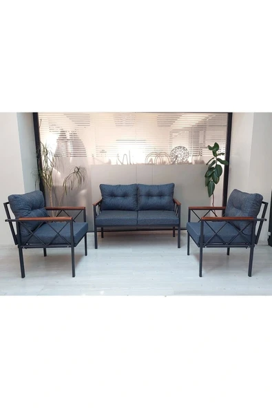 adımshops Safir Balkon-bahçe-kafe Çay Seti Koltuk Oturma Takımı-oturma Grubu ürün görseli 1
