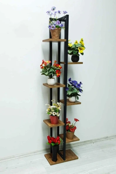 adımshops 7 Raflı,dikey Saksılık,çiçeklik,metal Gövdeli Suntalam ürün görseli 1