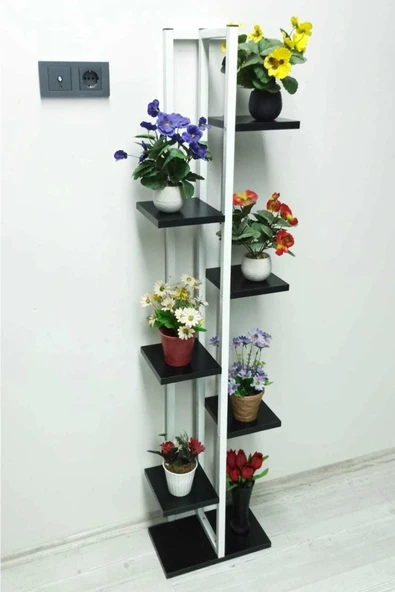 adımshops 7 Raflı,dikey Saksılık,çiçeklik,metal Gövdeli Suntalam ürün görseli 1