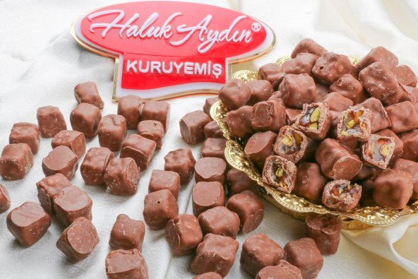 Haluk Aydın Kuruyemiş Antep Fıstıklı Çikolata Kaplı Lokum 480 Gr ürün görseli 1