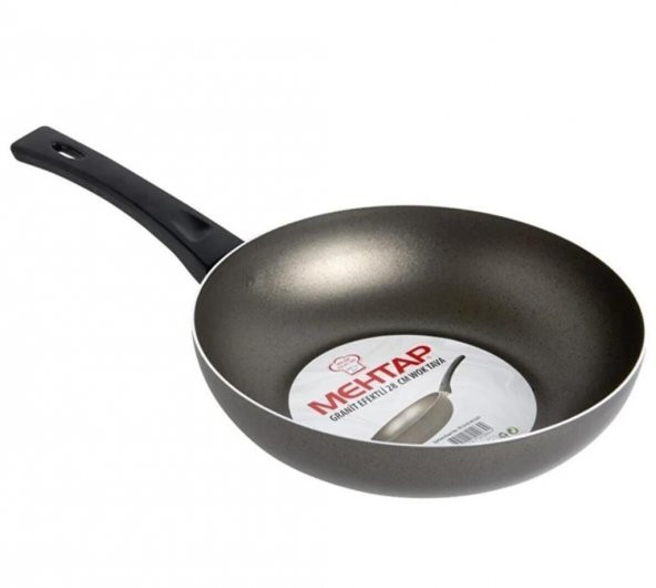 Mehtap Gri Granit Wok Tava 28 Cm ürün görseli 1