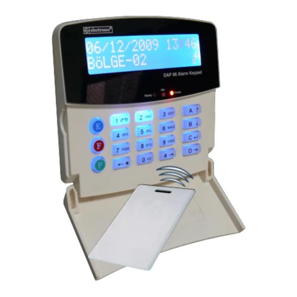 Electrosec DAP-06KPLR Kart Okuyuculu Alarm Keypad ürün görseli 1