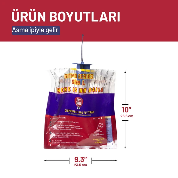 3 ADET Fly Jail - L KARASİNEK TUZAĞI - Resim 6