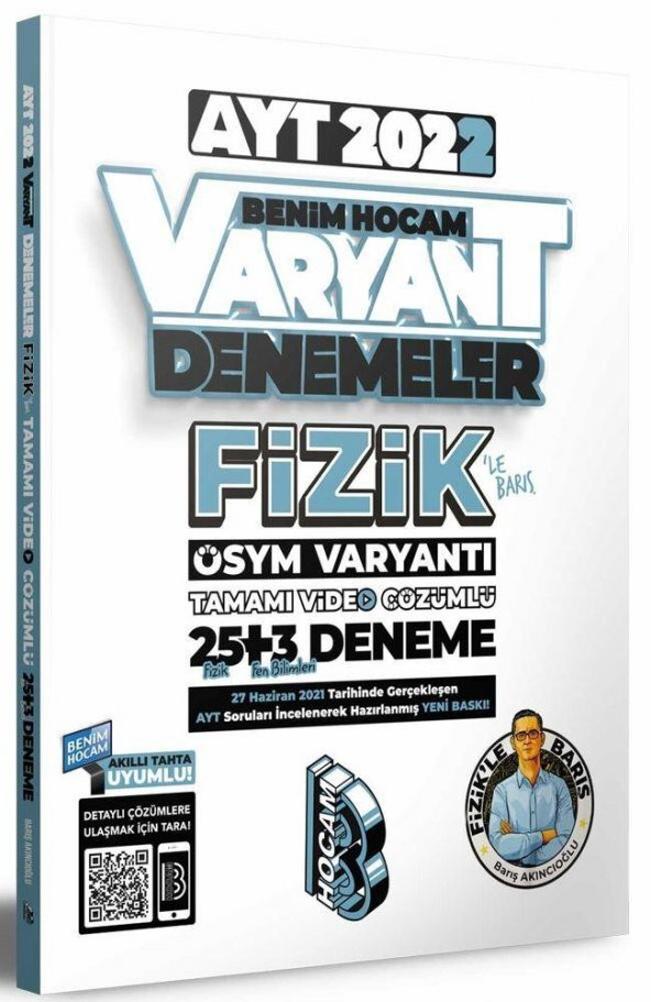 2022 AYT Fizik 25+3 Deneme Sınavı Benim Hocam ürün görseli 1