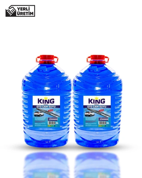 KING MAX Cam Suyu 5 LT Antifriz İçerikli -20 Derece 2'Li Avantaj Paket ürün görseli 1